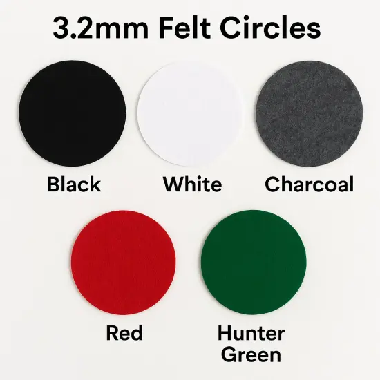 3.2mm Thick Felt Circle Pack &ndash; 5 PCS | Soft & Sturdy Premium Craft Felt in 5&rdquo;, 7&rdquo;, or 10.5&rdquo; Sizes &ndash; Ideal for DIY Crafts, Sewing, and Decorations {5}