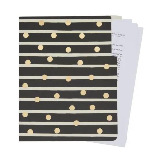 Geometric File Folders with 1/3 Cut Tabs, Gold Office Supplies (11.5 x 9.5 In, 12 Pack) {7}