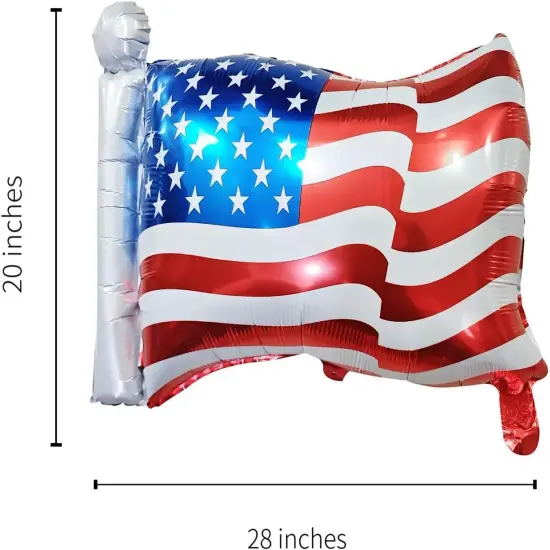 4th of July Decorations Red White and Blue Latex Balloons Patriotic USA Party Decor USA American Flag Balloons {3}