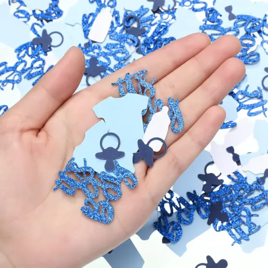 200 Pack Blue It's a Boy Confetti for Baby Shower Table Sequins Gender Reveal Party Supplies Baby Shower Party Decorations Supplies {3}