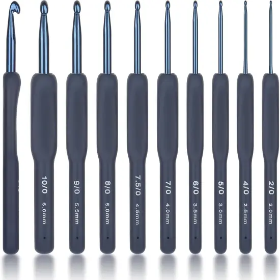 Coopay Dark Blue Crochet Hooks {1}