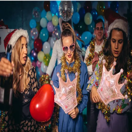 30 Inch Crown Balloons Foil Helium for Birthday Anninversary Christmas Party Supplies 3Pcs {2}