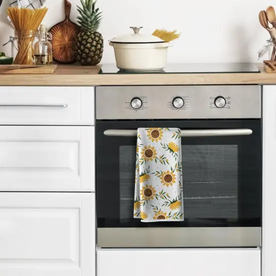 Funny Kitchen Towels,Sunny Sunflower Dishcloth,16x24 Inch Spring Summer Flora Napkin,Absorbent Microfiber Hand Towel,Tea Rags for Decor,Gifts for Hostess Mom New Home Women Housewarming {2}