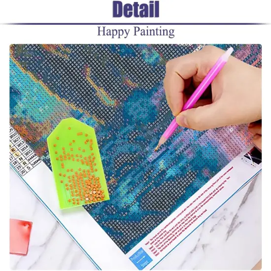 Diamond Art Kits for Adults - Polar Bear Forest Starry Night Diamond Painting Kits DIY 5D Full Drill Diamond Dots Paintings with Diamonds Gem Art and Crafts for Home Decor 12x16 Inch {3}