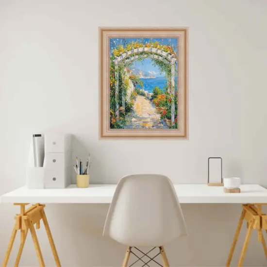 Scoop Silver Gold Leaf Wash Picture Frame 28x40 frame {3}