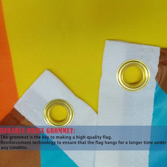 Progress Pride Flag 4x6 Outdoor Double Sided- Heavy Duty 3ply LGBT Community Gay Pride Lesbian Transgender Bisexual Rainbow Flag Super Durable Flags 4 Rows Stitched Edge Canvas Header with 2 Brass {4}