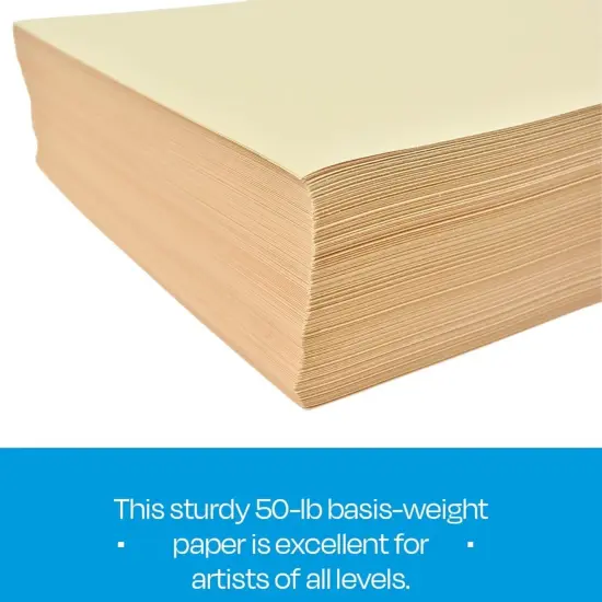 Sax Manila Drawing Paper, 50 lb, 18 x 24 Inches, Pack of 500 {7}
