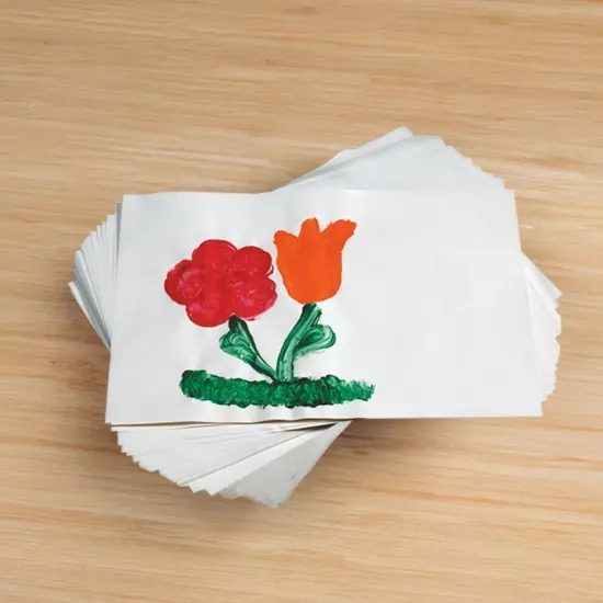 School Smart Finger Paint Paper, 60 lb, 16 x 22 Inches, White, 500 Sheets {3}