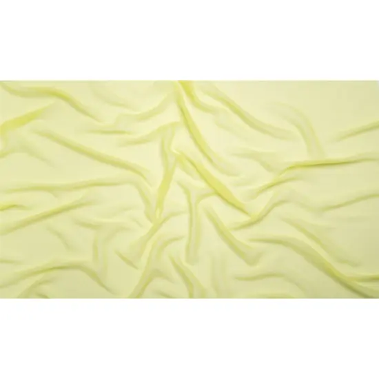 1 Yard Sunny Lime Crinkled Silk Chiffon Sheer Draping, 43 Inches Wide {3}