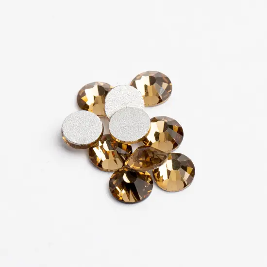 Crystal Lane DIY SS16 Glass Flatback Rhinestones, 1440pcs Light Colorado Topaz {1}