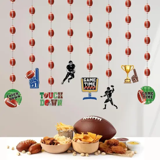 8 Pcs Football Garland Banner Football Party {2}