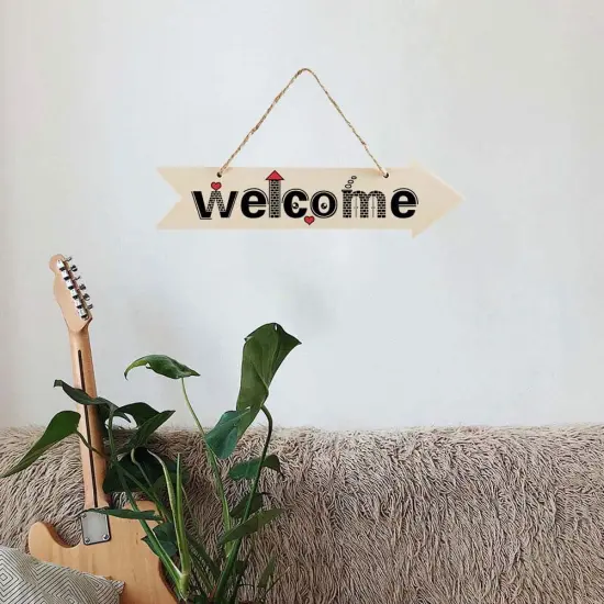 6pcs Unfinished Wood Sign Blank Arrow Shape {4}