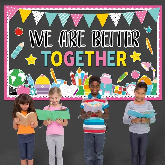 Bulletin Board Borders Colorful Better Together {4}