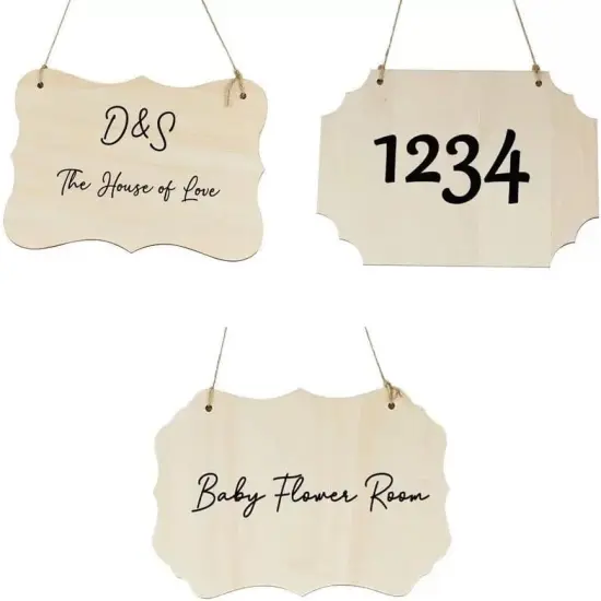 12PCS Unfinished Wood Crafts {2}