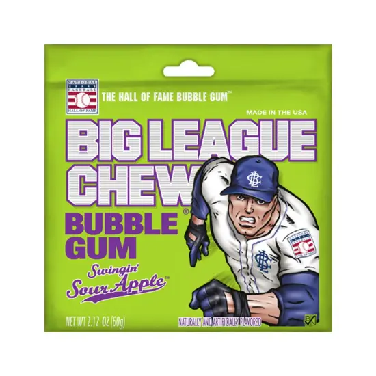 Big League Chew Gum Sour Apple | 2.12oz, 12ct {1}