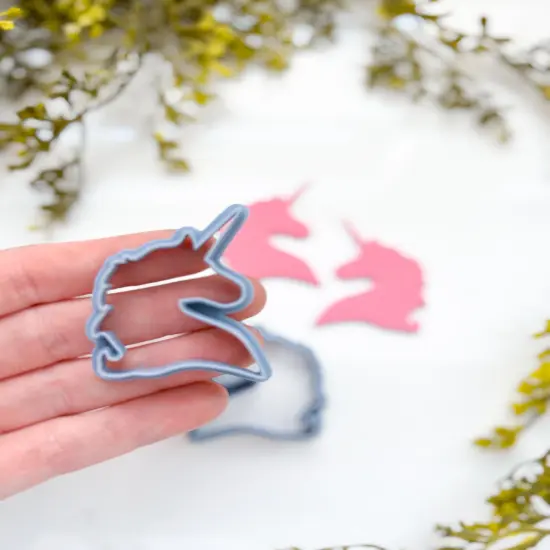 UNICORN PROFILE HEADS | ENCHANTED | CLAY CUTTERS {3}