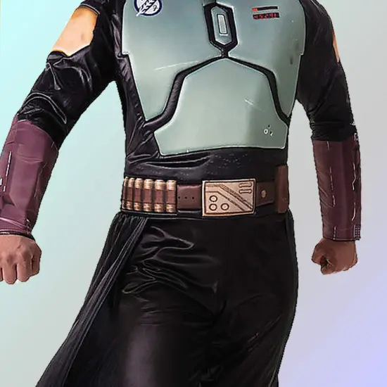 Boba Fett Inspired Adult Qualux Costume Star Wars Padded Polyester Outfit {5}