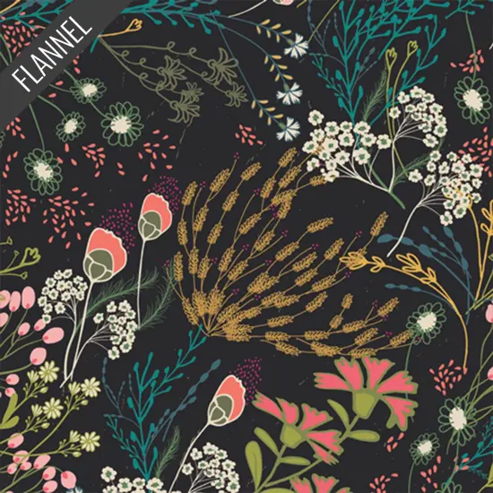 Meadow Flannel in Umbra (f-56302-1) | Art Gallery Flannel | AGF Studio | Art Gallery {1}