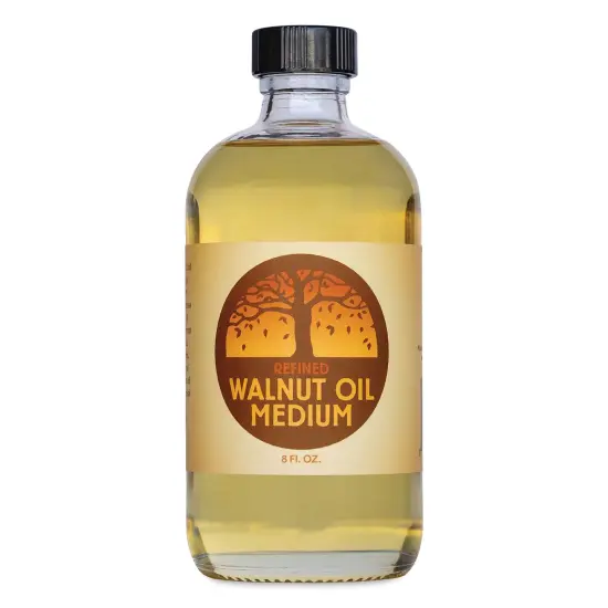 Natural Earth Paint Refined Walnut Oil - 8 oz {1}