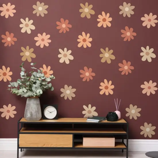 36 Pcs Boho Daisy Wall Decals - (Bright Daisy) {4}