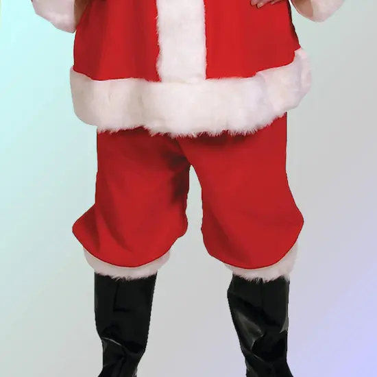 Mens Complete Santa Suit Costume Ten Piece Set for Holiday Parties and Halloween {6}