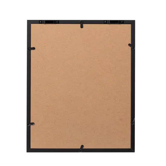 8x10 Inch Shadow Box with Real Glass Cover and Top Slot, Display Case Frame for Tickets, Flower, Pictures, Black {5}