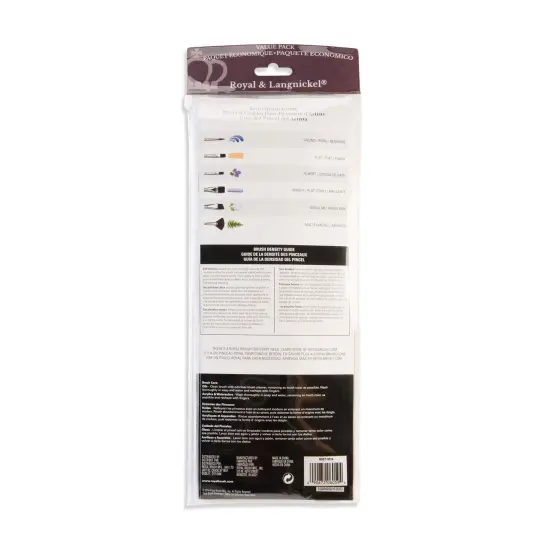 RSET-9314 | 12pc Burgundy Taklon Long Handle Variety Brush Set {6}