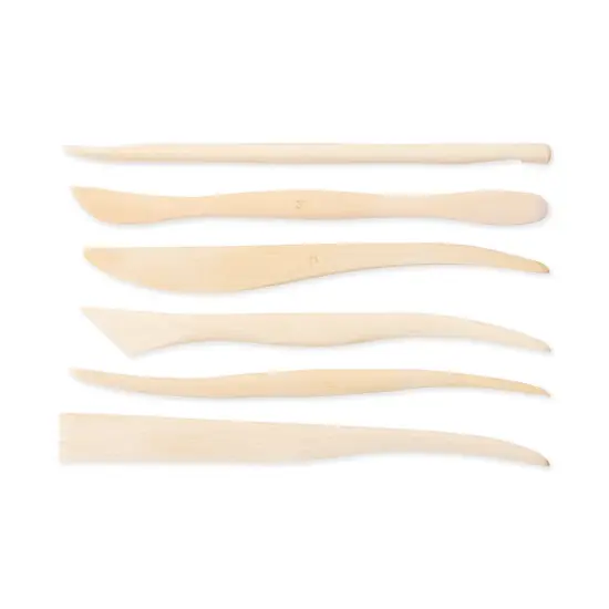 RSET-POT7 | 6pc 8" Wooden Sculpting Tools {3}