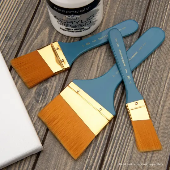 RSET-9357 | 3pc Golden Taklon Angular Large Area Brush Set {4}