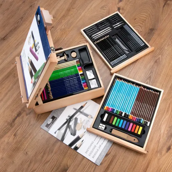 REA6250 | Sketching & Drawing Artist Easel Set - 124pc {5}