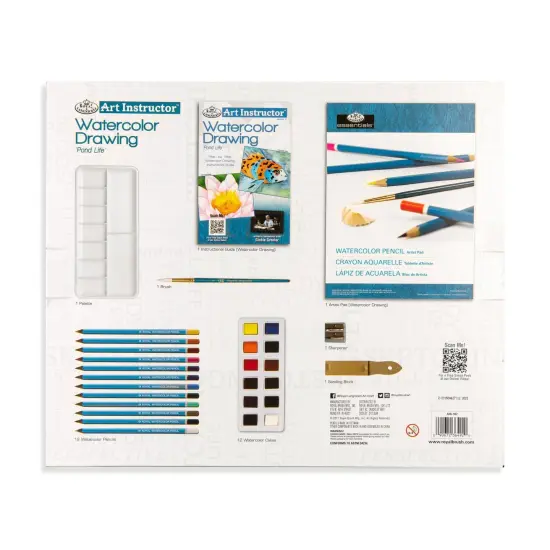 AIS-107 | Pond Life Watercolor Drawing Art Set - 30pc {6}