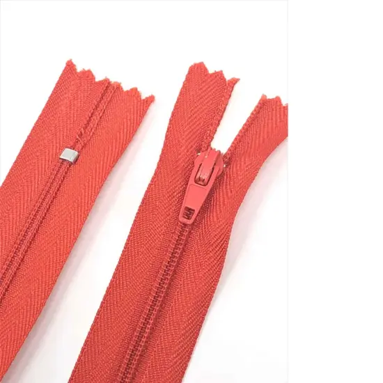 7 Inch Nylon Zippers #3 Closed Bottom Orange&nbsp; {5}