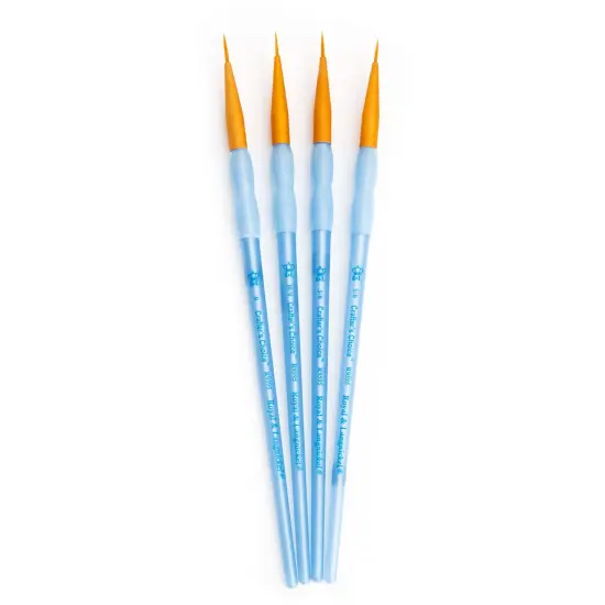 RCC 203 | Crafter's Choice™ 4pc Golden Taklon Liner Brush Set {3}