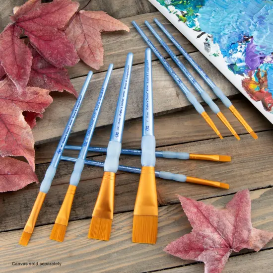 RCC 302 | Crafter's Choice&trade; 9pc Golden Taklon Shader/Wash Brush Set {2}