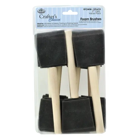 RFOMW-12PACK | Crafter's Choice&trade; 12pc 2" Foam Brush Set {1}