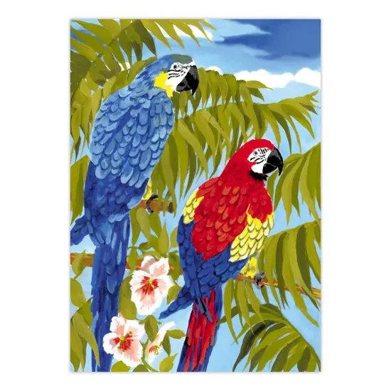PJS35 | Painting by numbers™ 10pc 8.75" x 11.375" Parrots Painting Project {2}