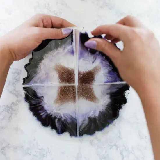 Agate Resin Coasters Kit {6}