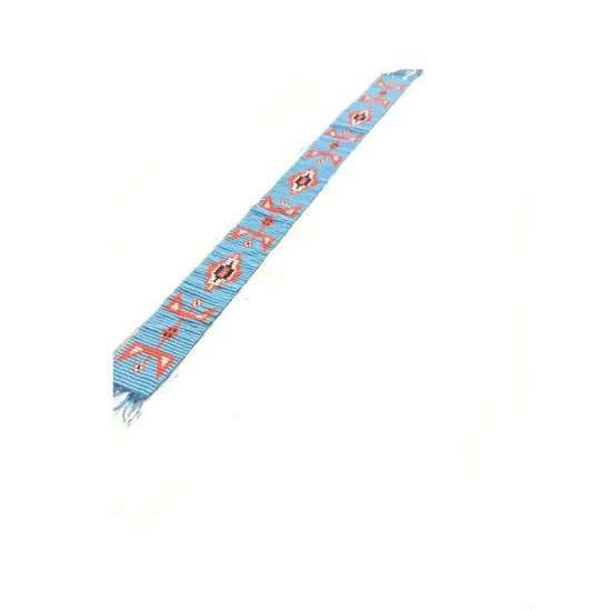 Native American Inspired Seed Beaded Bands Blue {1}