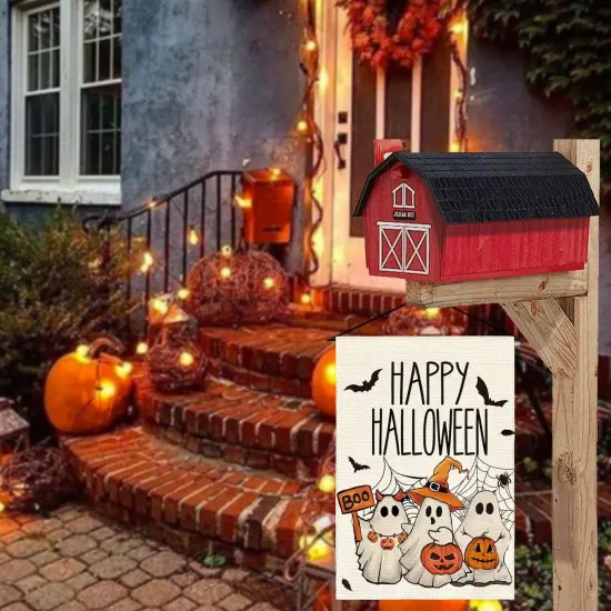 colorlife Happy Halloween Garden Flag(White) {3}