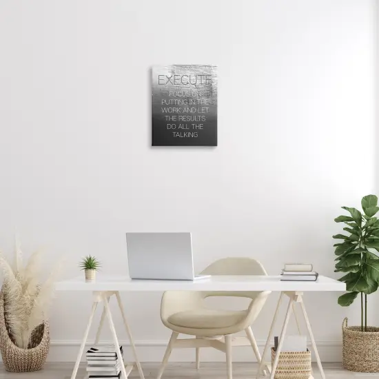 Stupell Industries Execute Motivational Definition Canvas Wall Art Design by Daphne Polselli {2}