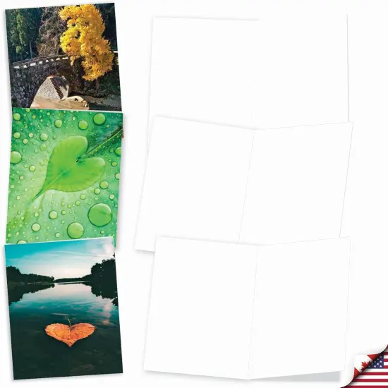 20 Cute Boxed Cards (4 x 5.12 Inch) - Assorted Blank Set (10 Designs, 2 Each) - Heartscapes {2}