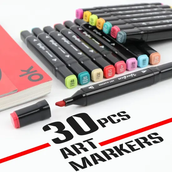 30 Colors Alcohol Markers {2}