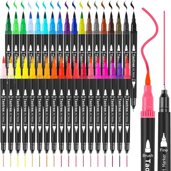 36 Colors Dual Tip Art Markers Pens {1}