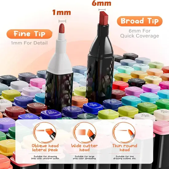 80 Colors Alcohol Markers {2}