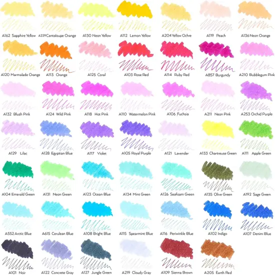 Dual Tip Brush Markers &ndash; Set of 48 {3}