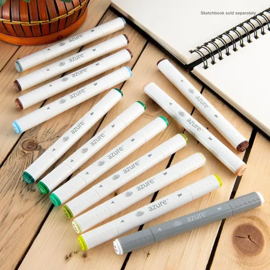 13pc Dual-Tip, Alcohol Based Marker Set {3}