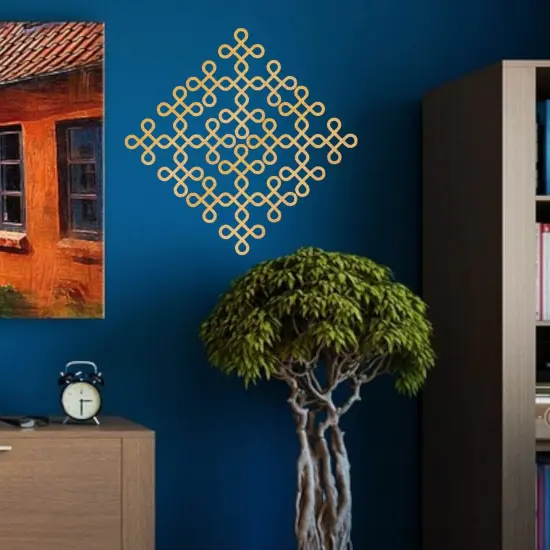 Traditional Muggu Kolam Cutout Diy Indian Backdrop Wall Decoration Stickers Puja Mandir Item Religious Cutout for Spiritual Home Styling Housewarming Gift Silver {4}