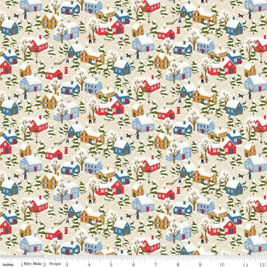 Festive Village in B (01667430b) | Festive Greetings | Liberty Fabrics | Riley Blake {1}