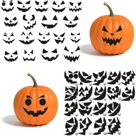 Halloween Pumpkin Decorating Stickers {1}