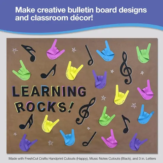 48 Piece Handprint Happy Cutouts with IDEA Guide {1}